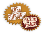 Free Shipping - 24 K-Cups Per Box